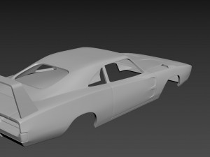dodge charger daytona 1969 body for print 3D-Druckmodell