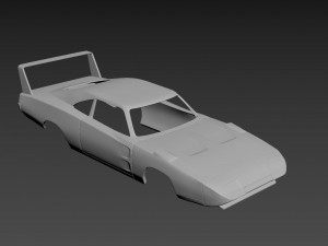 dodge charger daytona 1969 body for print 3D-Druckmodell