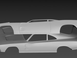 dodge charger daytona 1969 body for print 3D-Druckmodell