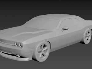 dodge challenger 2008 3D Print Model