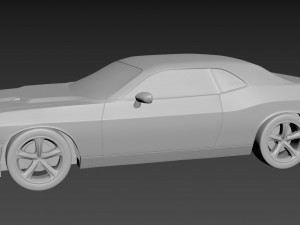 dodge challenger 2008 3D Print Model