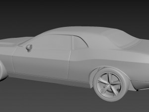 dodge challenger 2008 3D Print Model