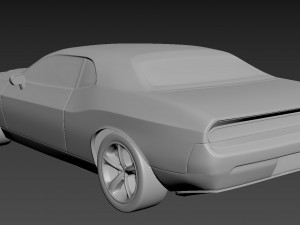dodge challenger 2008 3D Print Model