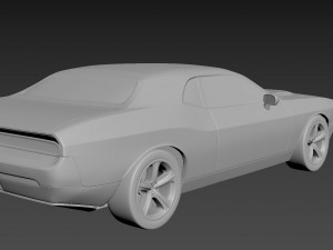 dodge challenger 2008 3D Print Model