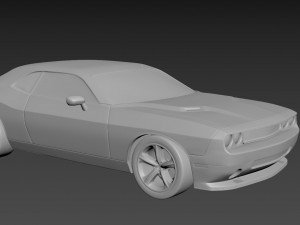 dodge challenger 2008 3D Print Model