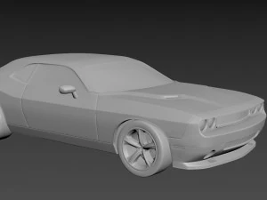 dodge challenger 2008 3D Print Model
