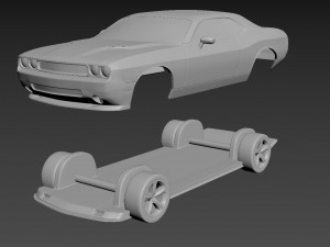 dodge challenger 2008 3D Print Model
