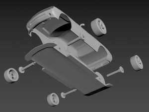 dodge challenger 2008 3D Print Model