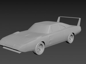 dodge charger daytona 1969 3D 프린트 모델