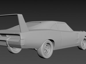 dodge charger daytona 1969 3D 打印模型