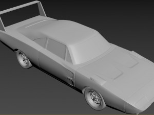 dodge charger daytona 1969 3D 打印模型