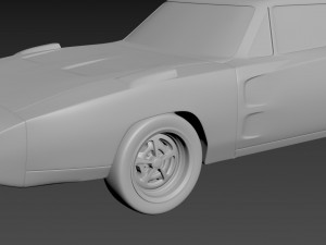 dodge charger daytona 1969 3D 打印模型