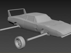 dodge charger daytona 1969 3D 打印模型