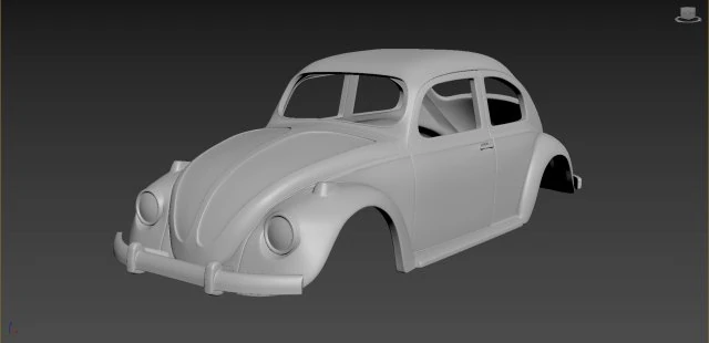 volkswagen beetle 1967 body for print 3D Print Model .c4d .max .obj .3ds .fbx .stl .blend 