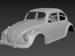 corps de coccinelle volkswagen 1967 &agrave; imprimer Modèles 3D en vedette