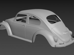 volkswagen beetle 1967 body for print 3D Принт Модель