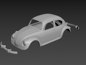 volkswagen beetle 1967 body for print 3D Принт Модель