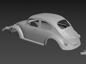 volkswagen beetle 1967 body for print 3D Принт Модель