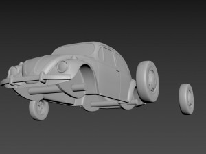 volkswagen beetle 1967 3D Baskı Modeli