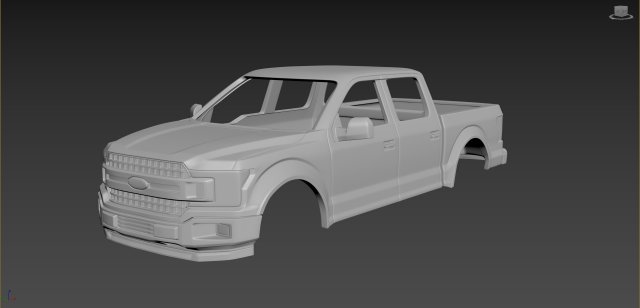 fo-rd f-150 2020 body for print Modèles 3D en vedette .c4d .max .obj .3ds .fbx .stl .blend 