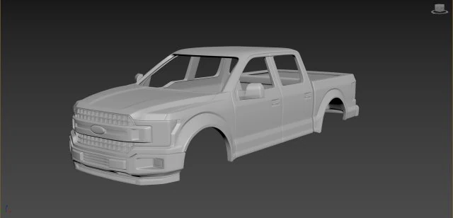 fo-rd f-150 2020 body for print 3D Print Model .c4d .max .obj .3ds .fbx .stl .blend 