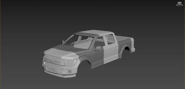 fo-rd f-150 2020 in 1-10 1-16 scale for print 3D Print Model .c4d .max .obj .3ds .fbx .stl .blend 