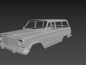 baskı i&ccedil;in jeep grand wagoneer g&ouml;vdesi 3D Baskı Modeli