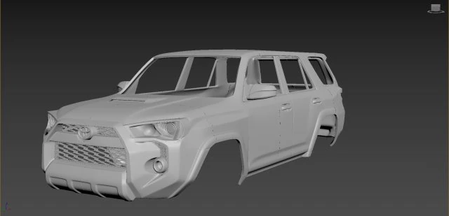 toyota 4runner 5 gen 3D Print Model .c4d .max .obj .3ds .fbx .stl .blend 