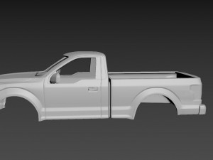 Fo-rd f-150 2020 regular cab body for print 3D प्रिंट मॉडल