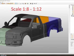 Fo-rd f-150 2020 regular cab body for print 3D Print Model