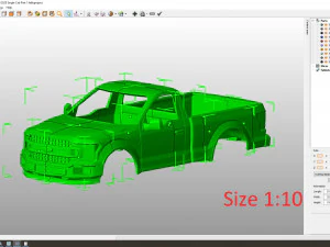 Fo-rd f-150 2020 regular cab body for print 3D Print Model