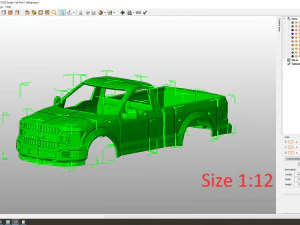 Fo-rd f-150 2020 regular cab body for print 3D Print Model