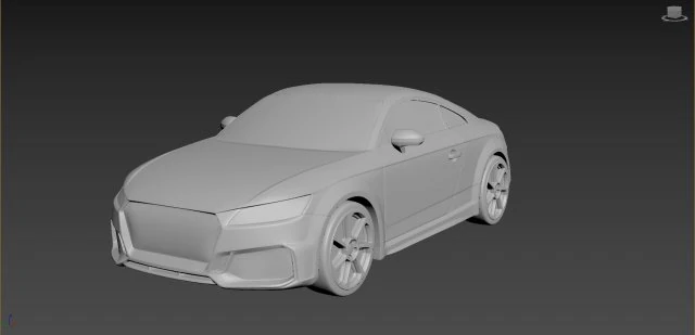 audi tt 2020 on a small scale 3D Print Model .c4d .max .obj .3ds .fbx .stl .blend