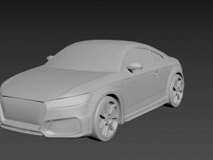 audi tt 2020 on a small scale 3Dプリントモデル