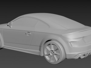 audi tt 2020 on a small scale 3D-Druckmodell