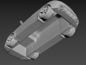 audi tt 2020 on a small scale 3D-Druckmodell