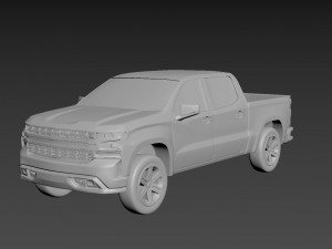 chevrolet silverado 2020 on a small scale 3D 프린트 모델