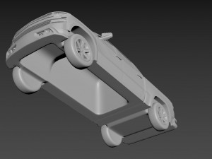 chevrolet silverado 2020 on a small scale 3D-Druckmodell