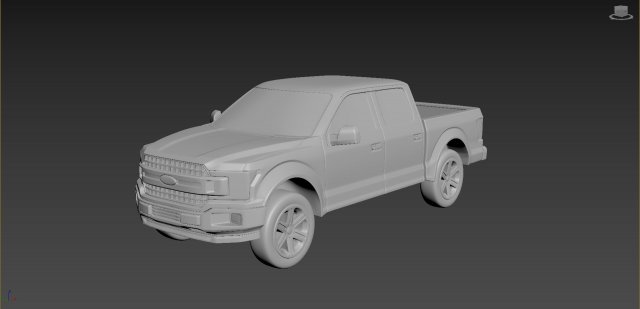 fo-rd f-150 2020 on a small scale Modèles 3D en vedette .c4d .max .obj .3ds .fbx .stl .blend 