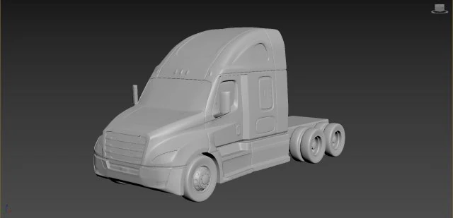 freightliner cascadia on a small scale 3D Print Model .c4d .max .obj .3ds .fbx .stl .blend