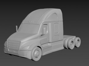 freightliner cascadia on a small scale Modèles 3D en vedette