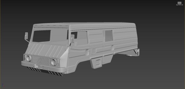 pinzgauer 712k 6x6 body for print 3D Baskı Modeli .c4d .max .obj .3ds .fbx .stl .blend 