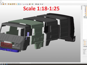 pinzgauer 712k 6x6 body for print 3D Baskı Modeli