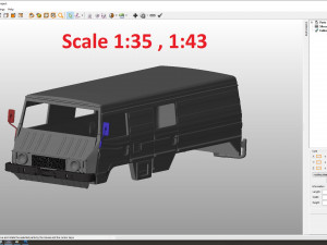pinzgauer 712k 6x6 body for print 3D Baskı Modeli