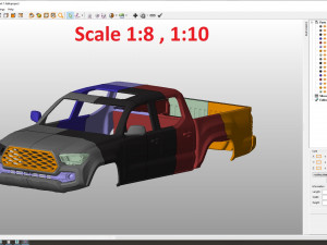 toyota tacoma 2020 body for print 3D 打印模型