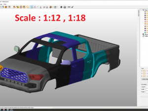 toyota tacoma 2020 body for print 3D 打印模型