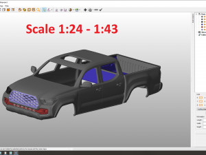 toyota tacoma 2020 body for print 3D 打印模型