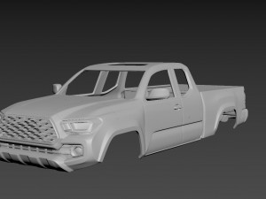 toyota tacoma 2020 access cab body for print 3D-printmodel