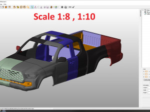 toyota tacoma 2020 access cab body for print 3Dプリントモデル