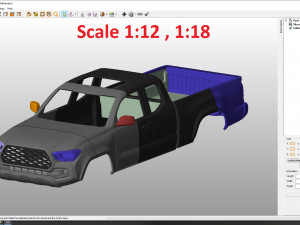 toyota tacoma 2020 access cab body for print 3Dプリントモデル